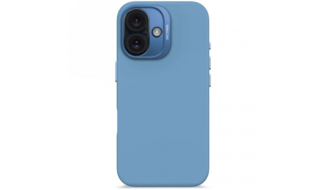 Decoded AntiMicrobial Silicone Backcover with MagSafe for iPhone 16 - Blue