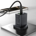 Acefast A99 30W GaN USB-C + USB-A (UK) Wall Charger - Black