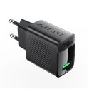 Acefast A90 GaN USB-A QC 18W network charger - black