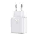 Joyroom JR-TCF24 USB-C PD 30W QC SFC network charger - white + 1m USB-C cable Joyroom JR-TCF24 USB-C PD 30W QC SFC network charger - white + 1m USB-C cable