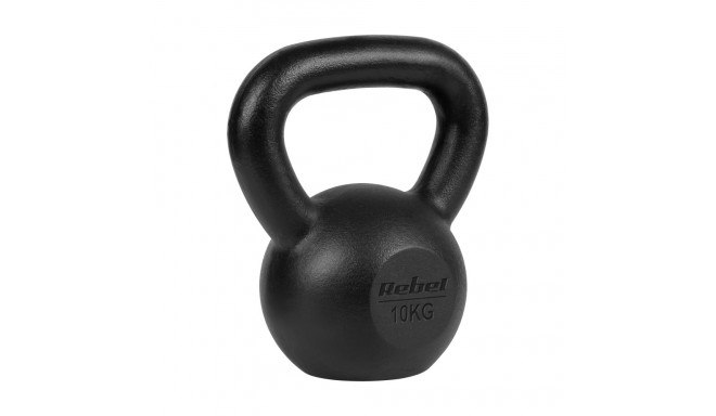 Kettlebell żeliwny 10kg, REBEL ACTIVE