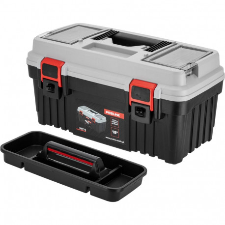 Tööriistakast 2 kinnitusklambriga, 470 x 256 x 238, proline