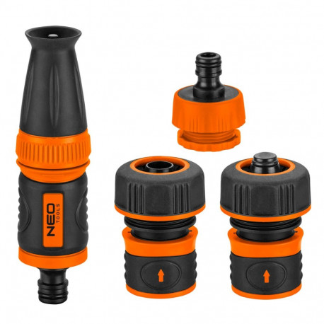 3/4" komplekt sirge pihustiga, liitmike ja kraaniühendusega