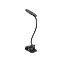 44-165# Lampka biurkowa led lb-20 z klipsem czarna