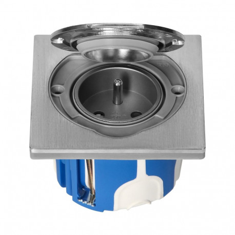 hermeetiline elektripistikupesa, IP55 roostevaba teras, tuulekindla paigalduskarbiga