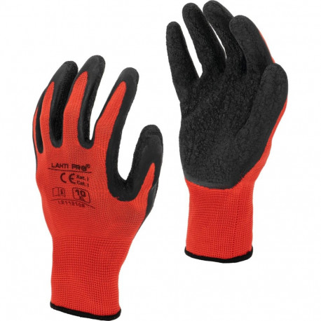 Lateksist must-punased kindad l211208p, 12 paari, "8", ce, lahti