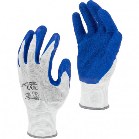 Lateksist sinivalged kindad l210510p, 12 paari, "10", ce, lahti