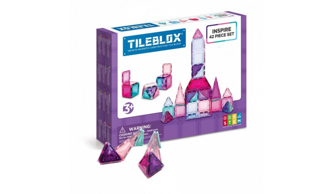 Magnetic blocks Tileblox Pastel set 42 pieces