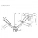 Wall mount for two monitors MC-988