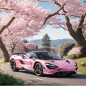 Diamond Mosaic - Pink Car