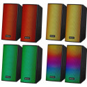 PC SPEAKERS SPITFIRE 2. 0 6W LED USB
