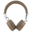GUESS wireless headphones bluetooth ENC GUBH70PGTSPSW (Grained Classic Round Shape) brown