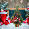 Decorative Christmas tree for desk 50 cm RC-K-432 green