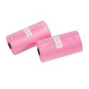 Plastic bags for dog excrement STRONG 8 rolls 120 pcs RC-K-778 pink