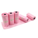 Plastic bags for dog excrement STRONG 8 rolls 120 pcs RC-K-778 pink