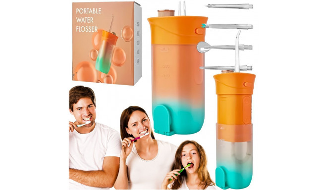 Electric oral irrigator 200 ml 4 tips RC-K-563 orange