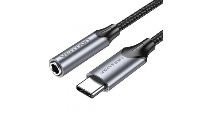 Adapter Vention BGMHF USB-C M do 3.5mm Jack 1M (szary)
