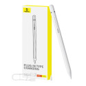 Active stylus Baseus Smooth Writing Series with plug-in charging USB-C (White)