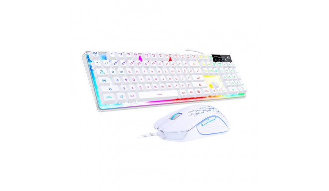 MageGee K1 wired keyboard + mouse set (white) (QWERTY)