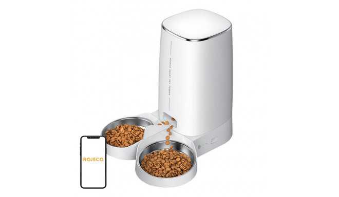 Rojeco 4L Automatic Pet Feeder WiFi Version with Double Bowl