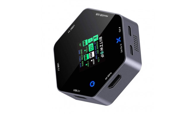 Blitzwolf 8in1 docking station BW-TH16 USB 100W LCD Smart Display