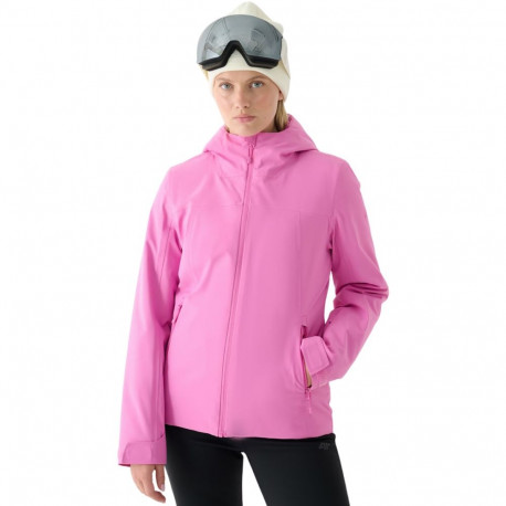 Kurtka narciarska damska 4F F572 fuksja 4FWAW24TTJAF572 55S 2XL