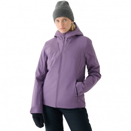 Kurtka narciarska damska 4F F572 ciemny fiolet 4FWAW24TTJAF572 50S L