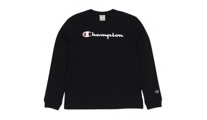 Koszulka męska Champion Crewneck Long Sleeve czarna 220257 KK001 S