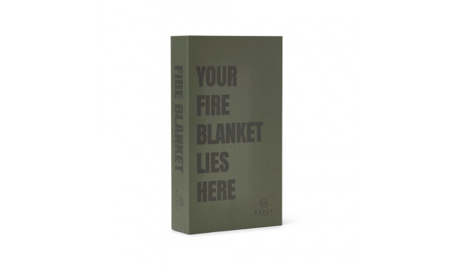 Tulekustutustekk SAFLY Fire Blanket Coffee Table Book 120x120cm roheline
