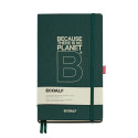 Märkmik 130x210x15mm 96l valge PLANET B GREEN ECOALF kummikinnitus, järjehoidja, pliiatsihoidja, Miq
