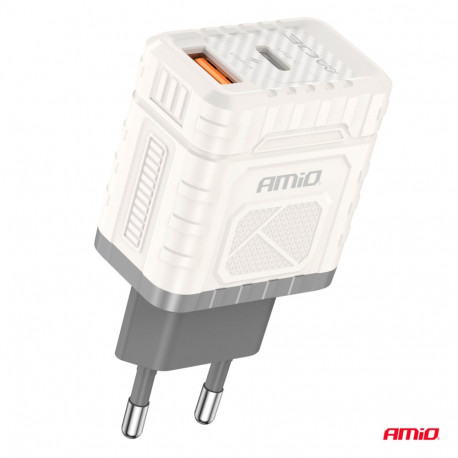 Kiirlaadija 220V 30W USB- A+USB-C