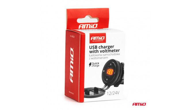 Laadija 2x USB-C voltmeeter taustavalgus