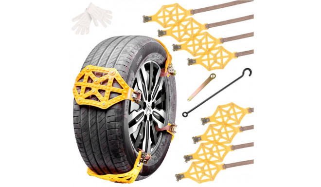 Lumeketid libisemisvastased rattakatted talverehvid 8el.