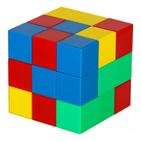 Haridusotstarbelised magnetilised kuubikujulised ehitusplokid 32 el.