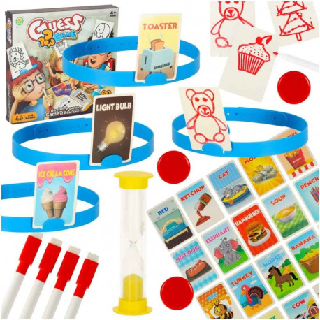 Kes ma olen! Arva ära joonistus Perekondlik sotsiaalne mäng lastele