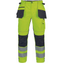 Cerva Max Vivo HV FP ripptaskutega vööpüksid Hi-Vis kollane 54