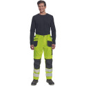 Cerva Max Vivo HV FP ripptaskutega vööpüksid Hi-Vis kollane 56