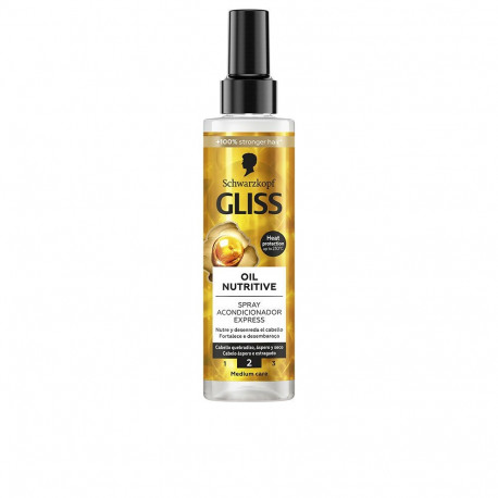 SCHWARZKOPF MASS MARKET GLISS OIL NUTRITIVE acondicionador spray 200 ml