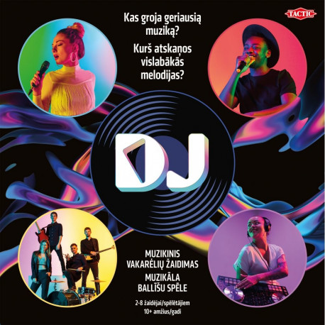 TACTIC Boardgame DJ Music Game: POP Music (in Latvian and Lithuanian lang.)