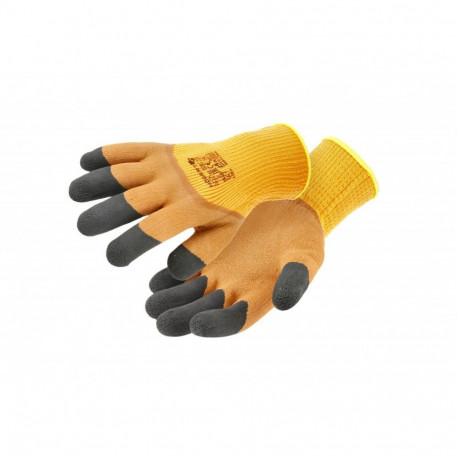 Hogert HT5K769-11 isoleeritud latekskattega kindad, 11, gofreeritud lateks, polüester, 10 gab., EN 3