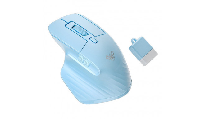 Aula SC150 Super Mini 2in1 2.4G Wireless / Bluetooth + USB Wired mouse with battery Blue