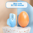 Aula SC150 Super Mini 2in1 2.4G Wireless / Bluetooth + USB Wired mouse with battery Blue