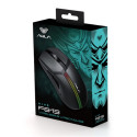 Aula F813 2in1 RGB Gamin 2.4G Wireless + USB Wired Mouse 7 button 800-4800dpi with battery Black