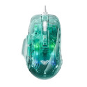 Aula S80 Multi-Color backlight Wired Gaming Optical mouse 7 buttons 1200-7200dpi with Transparent bo