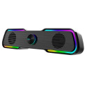 Aula N-169B-BT 2in1 Bezvadu Bluetooth TV Soundbar / PC Poratīvā 2.0 10W Skaļrunis 3.5mm + USB RGB Me