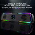 Aula N-169B-BT 2in1 Wireless Bluetooth TV Soundbar / PC Notebook 2.0 10W Speakers 3.5mm + USB RGB Bl