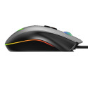 Aula H512 RGB backlight Braided Wired Gaming Optical mouse 12 programmable buttons 400-5000dpi Black