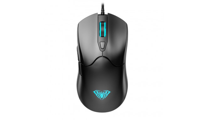 Aula S13 7-Color backlight Wired Gaming Optical mouse 6 buttons 1200-3600dpi with comfortable shape 