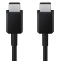 Samsung EP-DX310JBE 60W 3A Kiire USB-C kuni USB-C Andmete ja Laadimise Kaabel 1.8m Must (Blister)