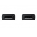 Samsung EP-DX310JBE 60W 3A Kiire USB-C kuni USB-C Andmete ja Laadimise Kaabel 1.8m Must (Blister)